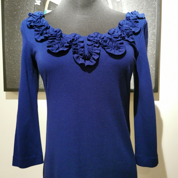 Tibi Ruffled stretch-jersey dress like new - Picture 7 of 12